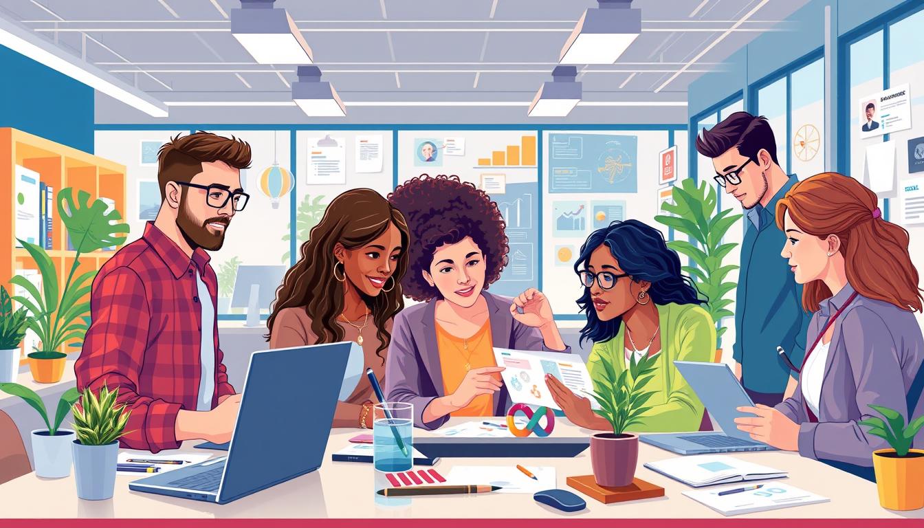 Image of Communication Crafts' team working on a digital marketing campaign