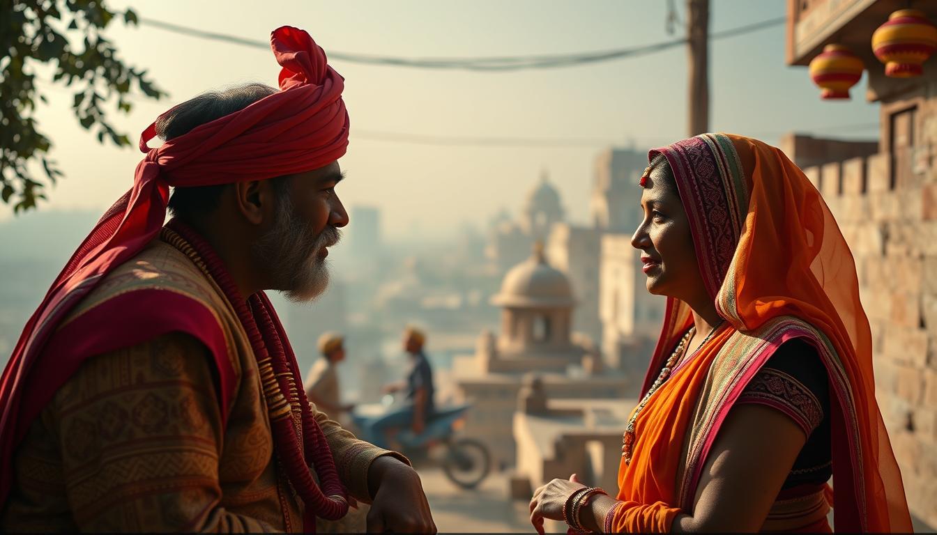 Generate an image of a Gujarat brand using storytelling through content marketing.