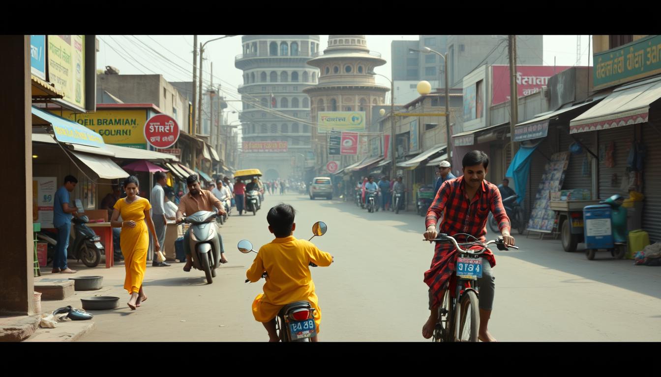 Image of a creative advertising campaign in Ahmedabad