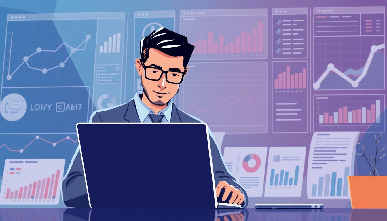 Image of a marketer analyzing email campaign results on a laptop