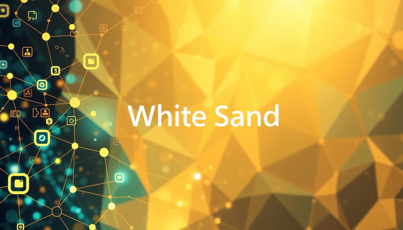 Abstract geometric design for White Sand geo-targeted digital marketing campaigns