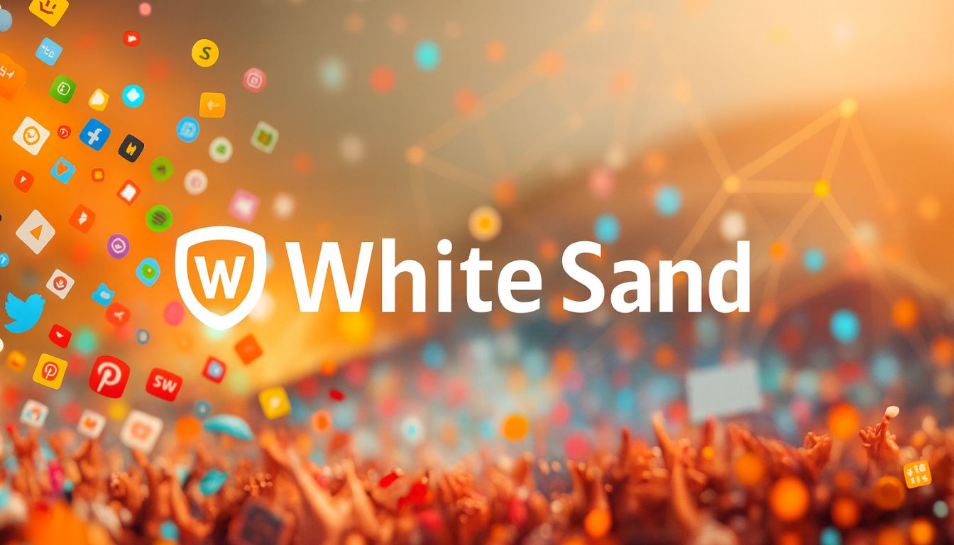 White Sand branding for social media presence and digital brand awareness campaign
