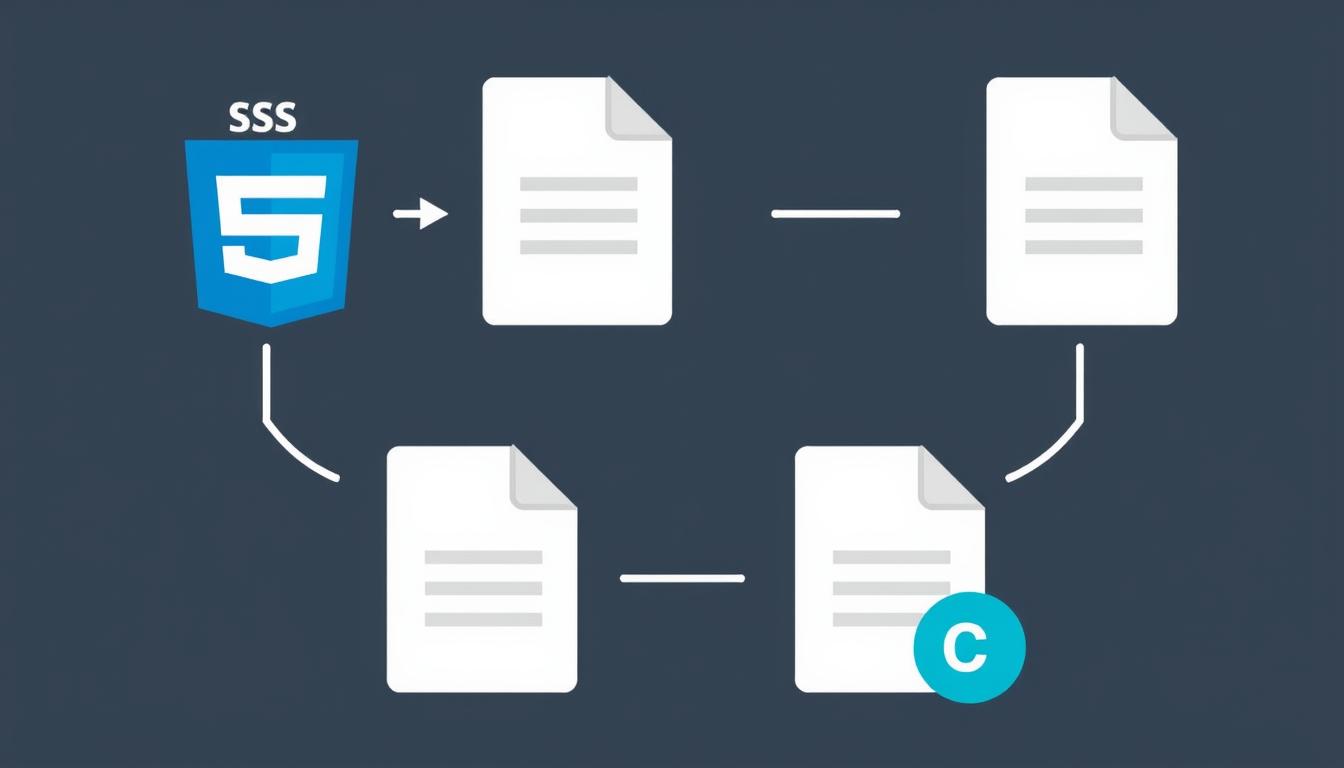 CSS and asset processing pipeline diagram showing static files and caching flow, White Sand explainer
