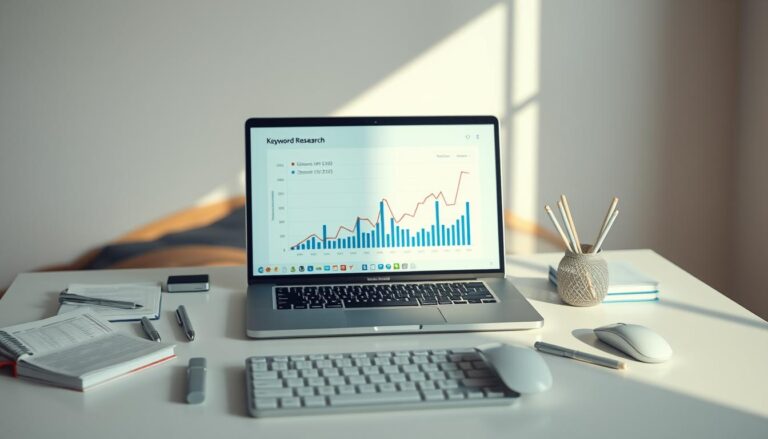 Keyword research dashboard for SEO strategy in Ahmedabad, showing analytics and data insights.