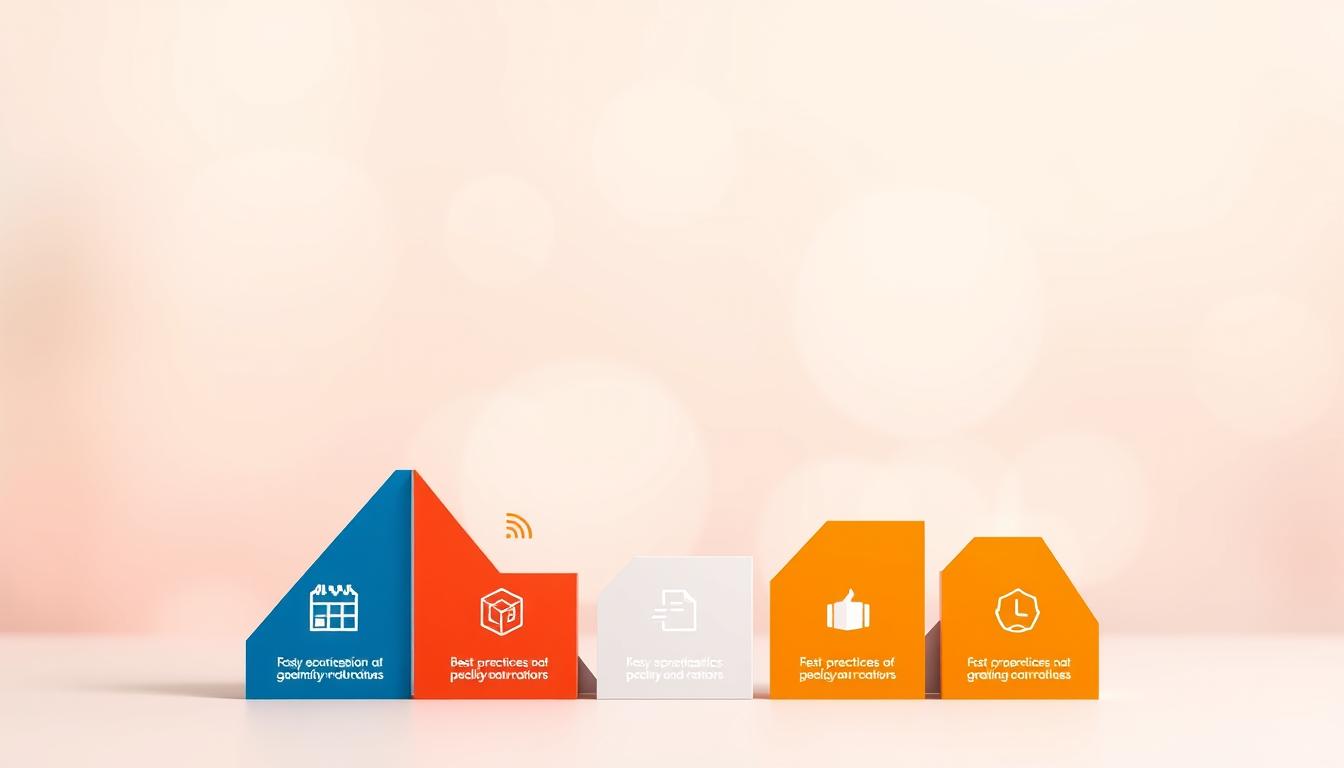 Infographic highlighting SEO best practices and optimization steps with colorful chart design