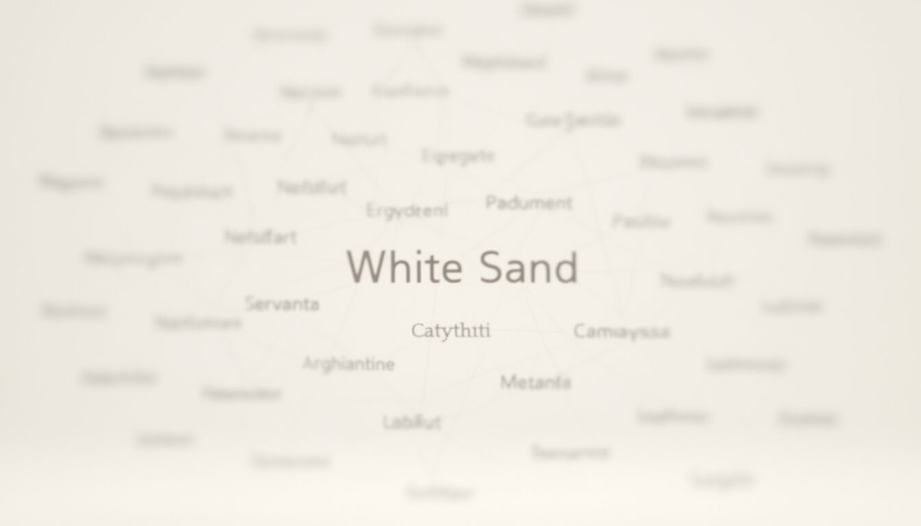 White Sand central keyword map concept for SEO and AEO optimization