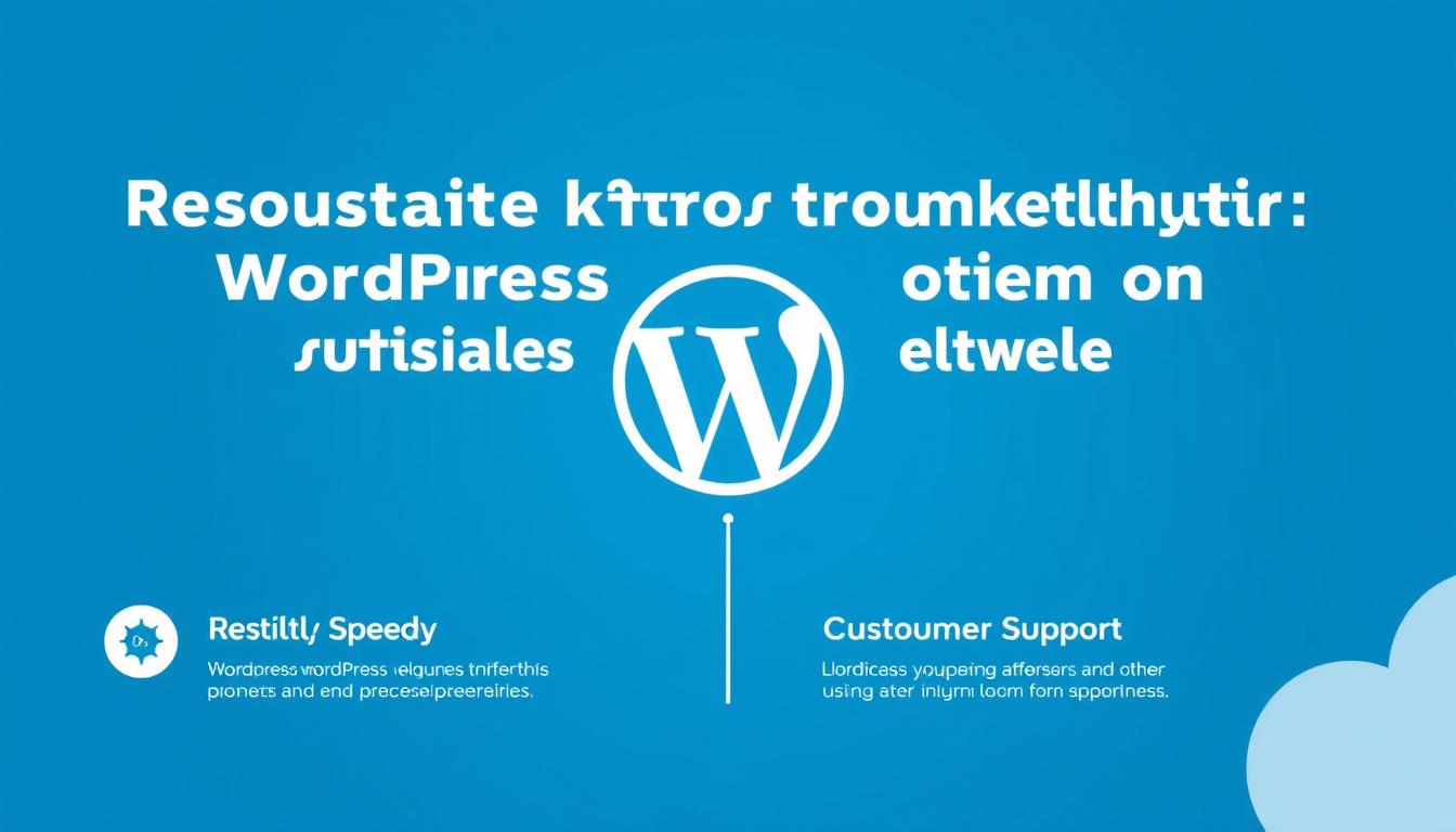 WordPress support and features promotional graphic with White Sand branding.